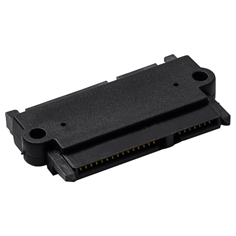 Akyga AK-CA-83 SATA 22-pin (15+7) Female to Male Adapter, Black