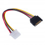 Akyga AK-CA-11 SATA Power (M) to Molex (F) Adapter Cable, 15 cm