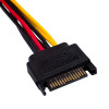 Akyga AK-CA-11 SATA Power (M) to Molex (F) Adapter Cable, 15 cm