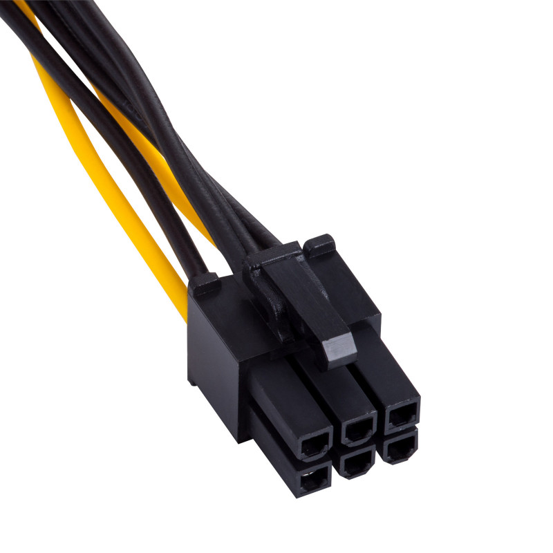Akyga AK-CA-30 SATA Power (M) to PCIe 6-pin (F) Adapter Cable, 15 cm