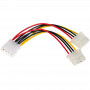 Akyga AK-CA-15 Molex (M) to 2x Molex (F) Power Splitter Cable, 15 cm