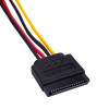 Akyga AK-CA-31 SATA Power Splitter Cable, SATA (M) to 2x SATA (F), 2x 15 cm