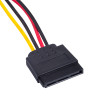 Akyga AK-CA-31 SATA Power Splitter Cable, SATA (M) to 2x SATA (F), 2x 15 cm