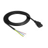 Akyga AK-OT-02A Power Cable IEC C13 to Open End, CCA 3 x 0.5 mm², 1.5 m, Black