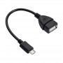 Akyga AK-AD-09 Micro USB-B (M) to USB-A (F) OTG Adapter Cable, 15 cm, Black