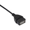 Akyga AK-AD-09 Micro USB-B (M) to USB-A (F) OTG Adapter Cable, 15 cm, Black