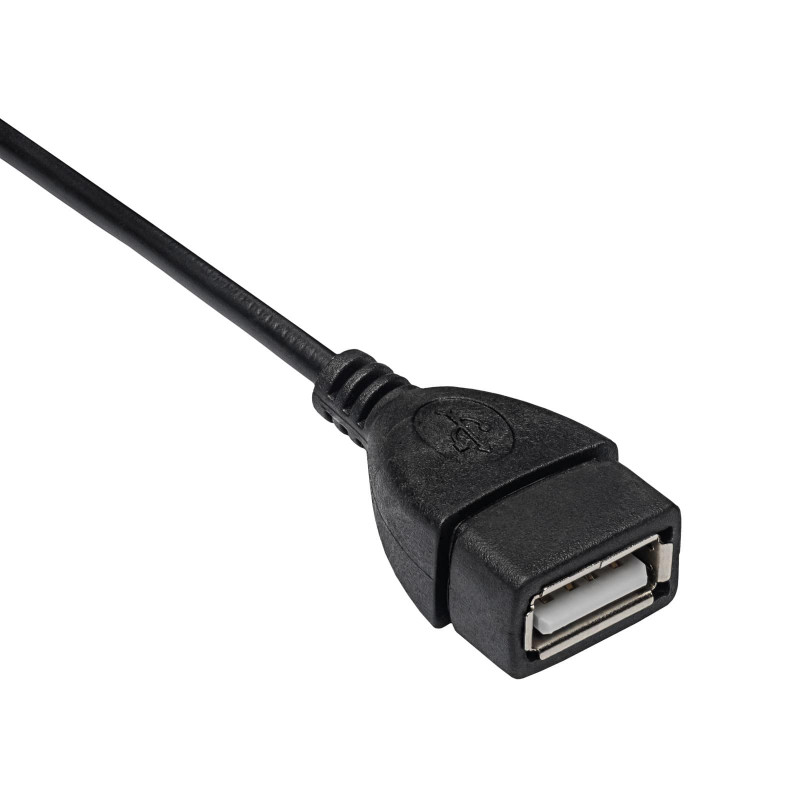 Akyga AK-AD-09 Micro USB-B (M) to USB-A (F) OTG Adapter Cable, 15 cm, Black