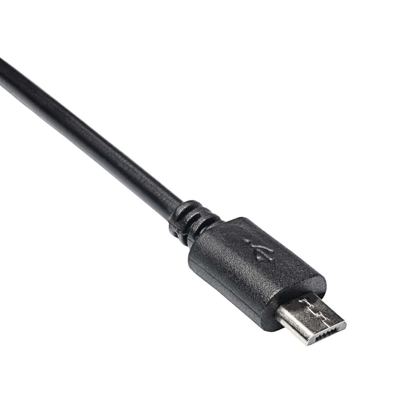 Akyga AK-AD-09 Micro USB-B (M) to USB-A (F) OTG Adapter Cable, 15 cm, Black