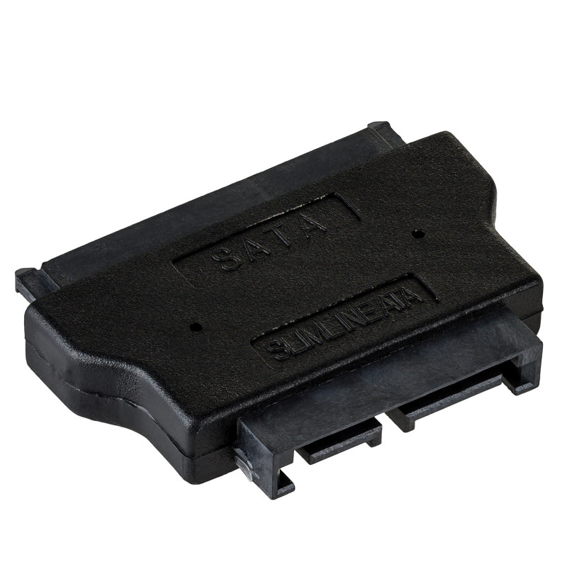 Akyga AK-CA-53 Slim SATA (M) to SATA 22-Pin (F) Adapter, Black