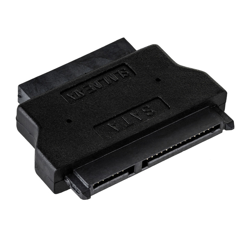 Akyga AK-CA-53 Slim SATA (M) to SATA 22-Pin (F) Adapter, Black