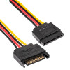 Akyga AK-CA-41 SATA Power Splitter Cable, SATA (M) to 3x SATA (F), 3x 15 cm
