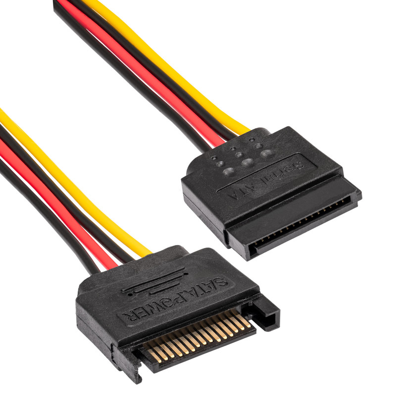 Akyga AK-CA-41 SATA Power Splitter Cable, SATA (M) to 3x SATA (F), 3x 15 cm
