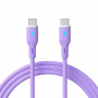 Akyga AK-USB-70 USB Cable USB-C (m) / USB-C (m), USB 2.0, 60W, 1 m, Purple, Silicone