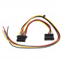 Akyga AK-SC-23 PC Power Supply Service Cable Molex Female / SATA Female, 40 / 15 cm