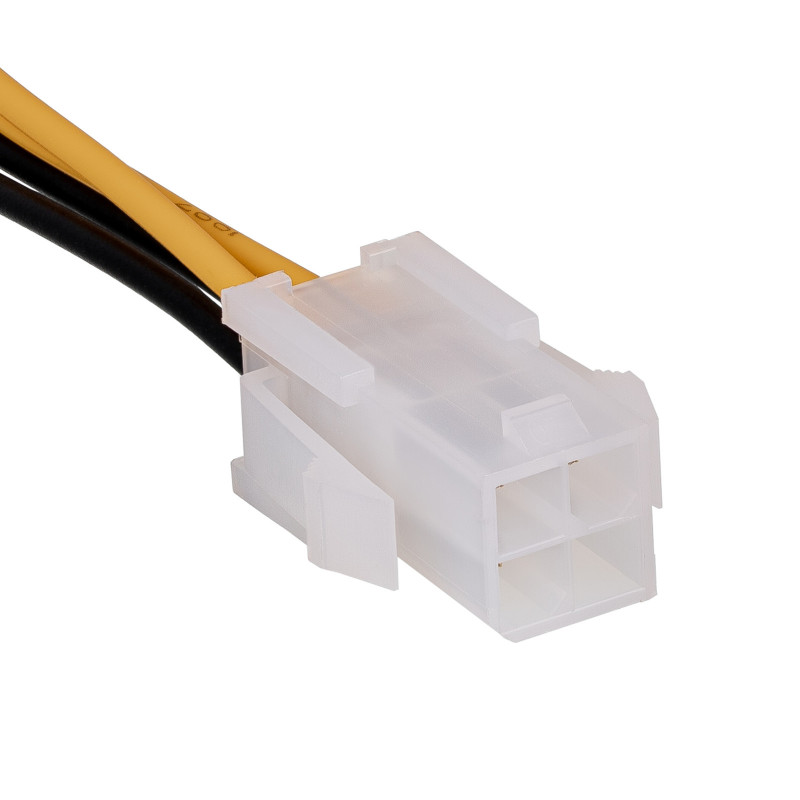 Akyga AK-CA-78 ATX P4 4-pin Power Extension Cable, 4-pin (F) to 4-pin (M), 23 cm
