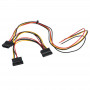 Akyga AK-SC-24 PC Power Supply Service Cable Molex Female / 2x SATA Female, 40 / 15 / 15 cm