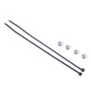 Akyga AK-CA-67 ATX Mounting Set, 4 Galvanized Steel Screws + 2 Cable Ties