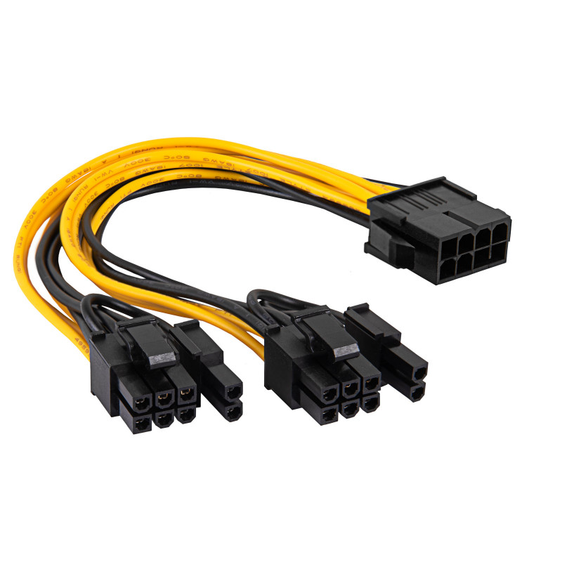 Akyga AK-CA-81 PCIe 8-pin to 2x PCIe 6+2-pin Power Splitter Cable