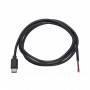 Akyga AK-SC-38 USB-C Male Service Cable with Open End, 10 W (5 V / 2 A), 1 m, Black