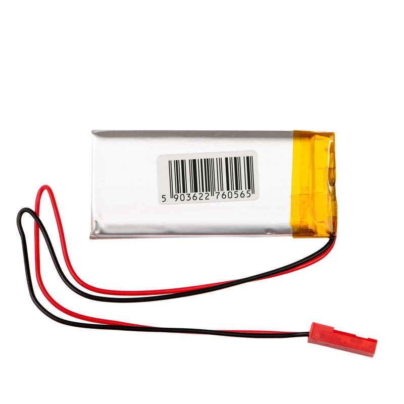Akyga AKY0623 LP103058 Li-Po Battery 3.7 V 1700 mAh with PCM, JST 2.54 mm 2-pin Connector, 150 mm Leads