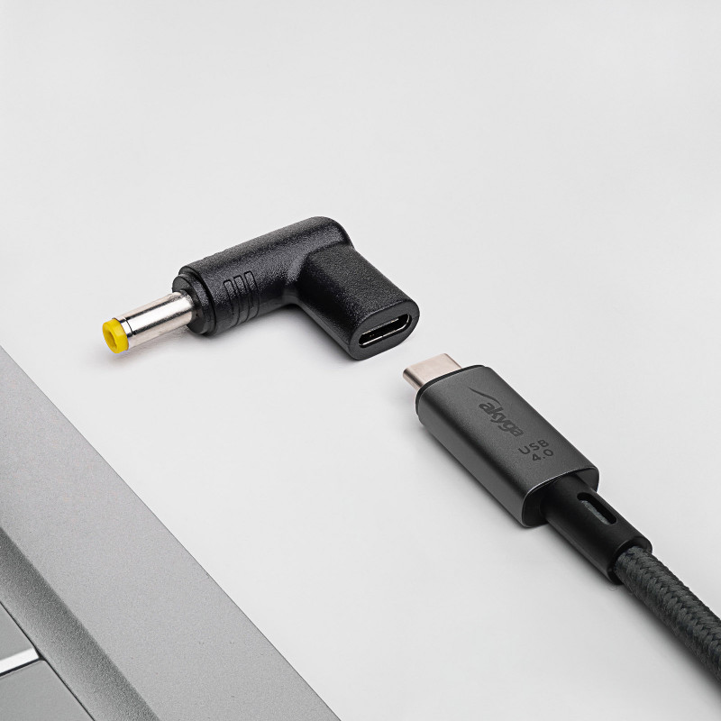 Akyga AK-ND-C03 USB-C to DC 4.8 x 1.7 mm Laptop Charging Adapter, 18.5-20 V, 100 W
