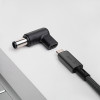 Akyga AK-ND-C07 USB-C to DC 7.4 x 5.0 mm + Pin Laptop Charging Adapter, 18.5-20 V, 100 W, for HP