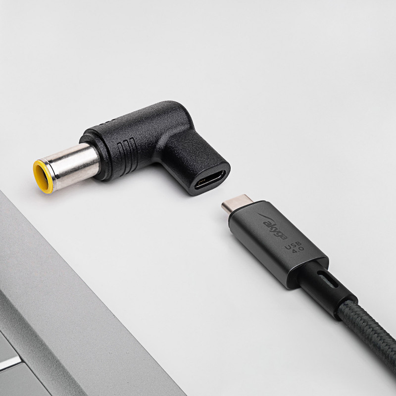 Akyga AK-ND-C12 USB-C to DC 7.9 x 5.5 mm + Pin Laptop Charging Adapter, 18.5-20 V, 100 W