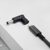 Akyga AK-ND-C14 USB-C to DC 6.5 x 4.4 mm + Pin Laptop Charging Adapter, 18.5-20 V, 100 W