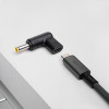 Akyga AK-ND-C16 USB-C to DC 5.5 x 3.0 mm + Pin Laptop Charging Adapter, 18.5-20 V, 100 W