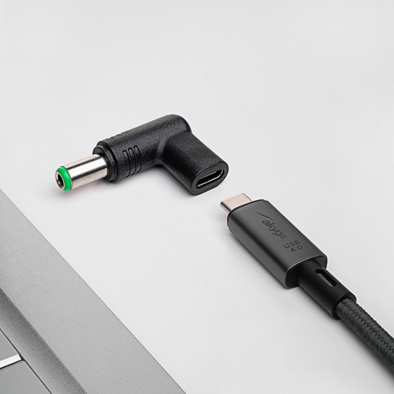 Akyga AK-ND-C18 USB-C to DC 6.3 x 3.0 mm Laptop Charging Adapter, 15-16 V, 100 W