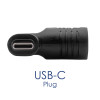 Akyga AK-ND-D14 DC 3.5 x 1.35 mm to USB-C PD Adapter for Laptop Chargers, 65 W
