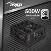 Akyga AK-FL-500 Fanless ATX Power Supply 500 W, Full Modular, 80 PLUS, APFC
