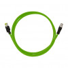 LogiLink CQM035S Industrial Patch Cable, Cat.6A, PUR, M12 X-coded to RJ45, 1 m