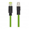 LogiLink CQM035S Industrial Patch Cable, Cat.6A, PUR, M12 X-coded to RJ45, 1 m