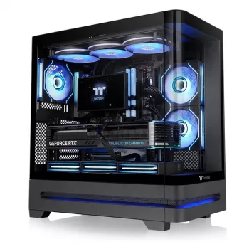 Thermaltake Arcus 290 TG ARGB Mid Tower PC Case, Black, Tempered Glass