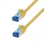LogiLink CP5037S Cat.6A S/FTP SlimLine patch cable, LSZH, 1 m, yellow