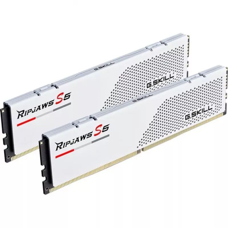 G.Skill Ripjaws S5 F5-5600J3036D32GX2-RS5W DDR5-5600 memory kit, 64 GB (2 x 32 GB), white