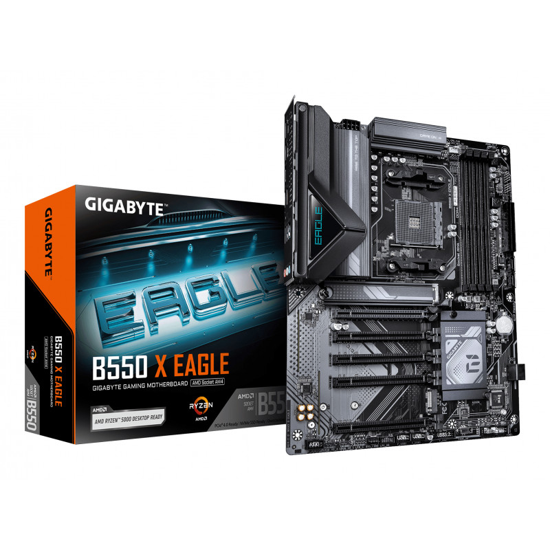 Gigabyte B550 X EAGLE Motherboard, Socket AM4, DDR4, up to 128 GB