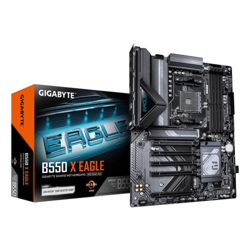 Gigabyte B550 X EAGLE Motherboard, Socket AM4, DDR4, up to 128 GB