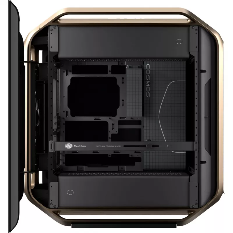 Cooler Master COSMOS Alpha Gold C700-GGNN-S00 PC Case, gold/black, tempered glass