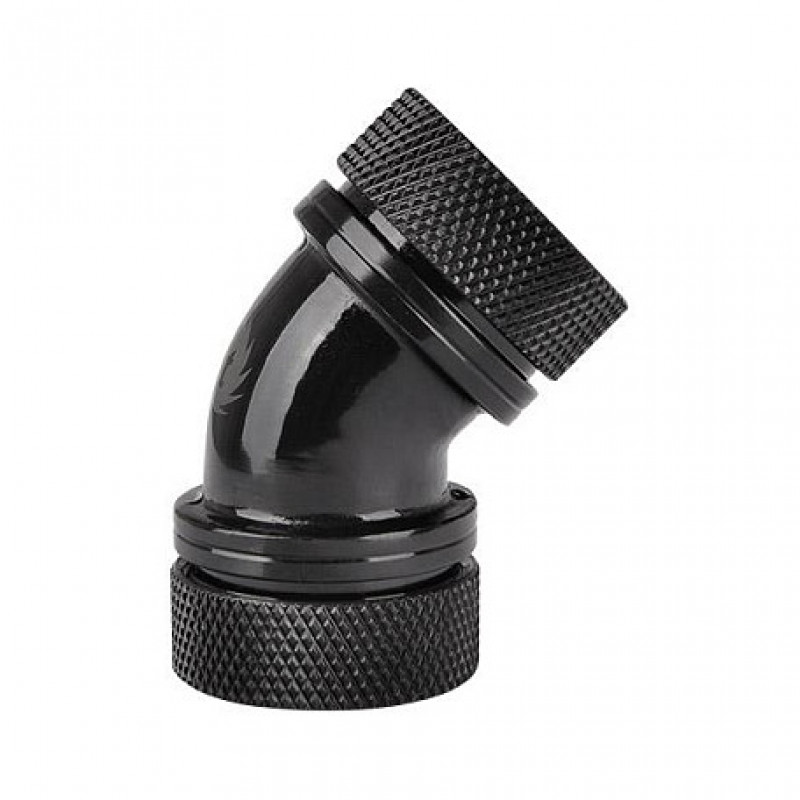 Thermaltake Pacific PETG 45° dual compression fitting, 16 mm OD, G1/4, black (CL-W098-CA00BL-A)