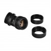 Thermaltake Pacific PETG 45° dual compression fitting, 16 mm OD, G1/4, black (CL-W098-CA00BL-A)