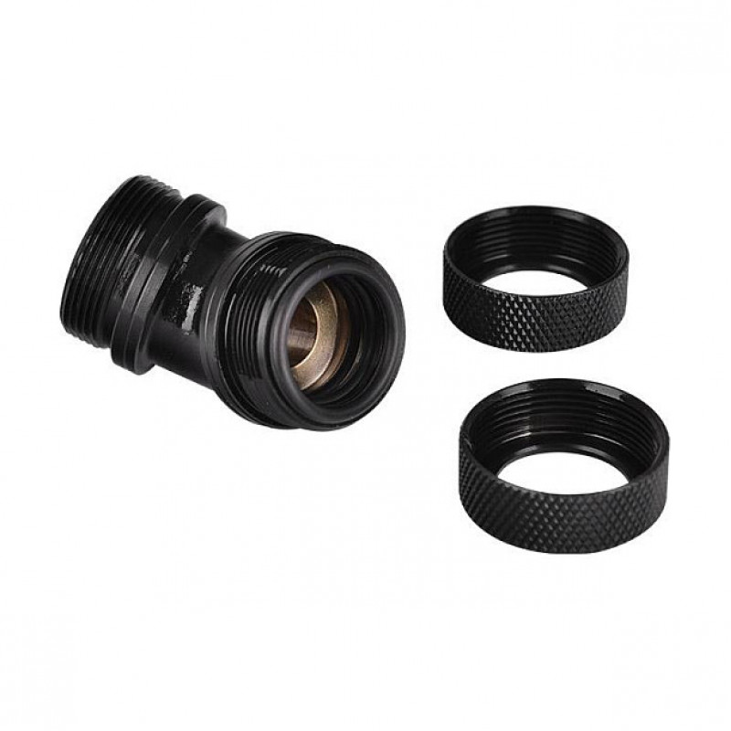 Thermaltake Pacific PETG 45° dual compression fitting, 16 mm OD, G1/4, black (CL-W098-CA00BL-A)