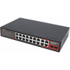 Getfort GF-120G-16P-240 PoE switch, 16 x 10/100 PoE + 2 x GE + 2 x SFP, 240 W