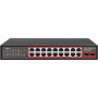 Getfort GF-220G-16P-240 PoE switch, 16 x GE PoE + 2 x GE + 2 x SFP, 240 W