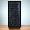 Kolink AM2 ARGB Midi Tower PC Case, ATX, tempered glass, 4x 120 mm fans included, black