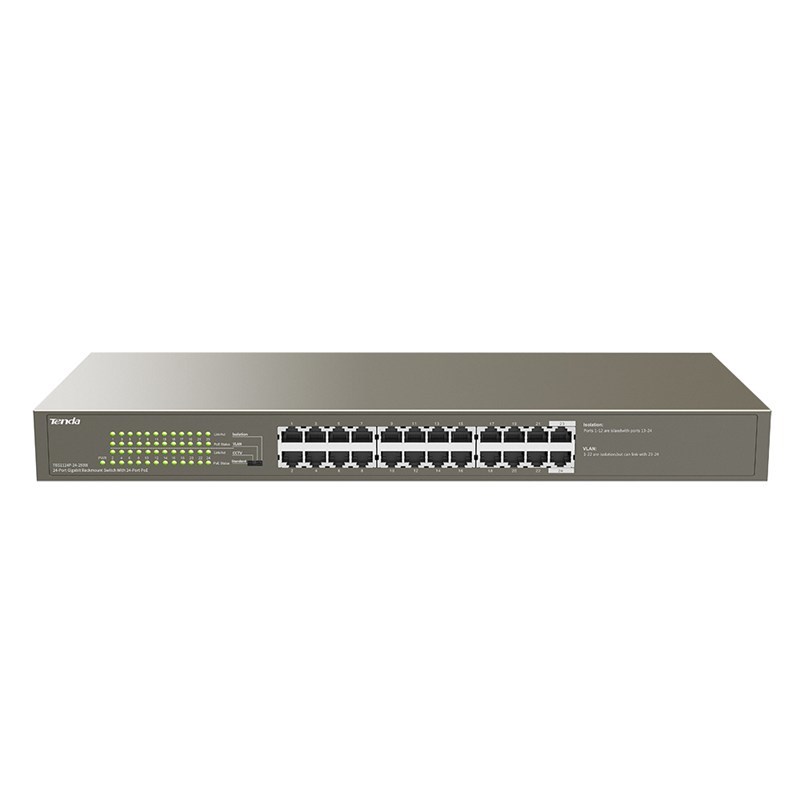 Tenda TEG1124P-24-250W PoE switch, 24 ports, 250 W
