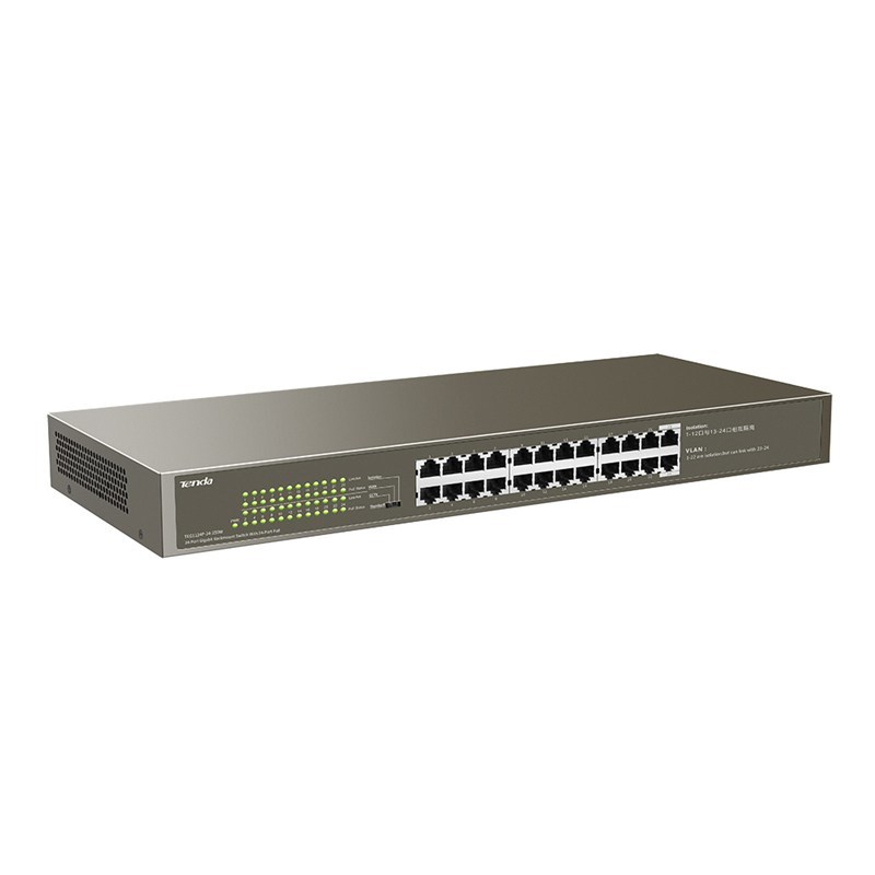 Tenda TEG1124P-24-250W PoE switch, 24 ports, 250 W