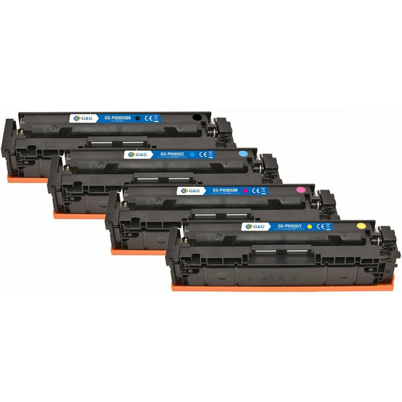 G&G compatible toner cartridges NT-PH203UBK/UC/UM/UY-B-V5-4-S1 (4 pcs), black, cyan, magenta, yellow