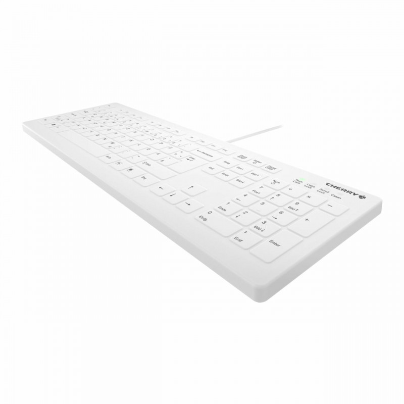 Cherry Contour Active Key AK-C8112-U1-W/EU medical keyboard, corded, EU layout, white